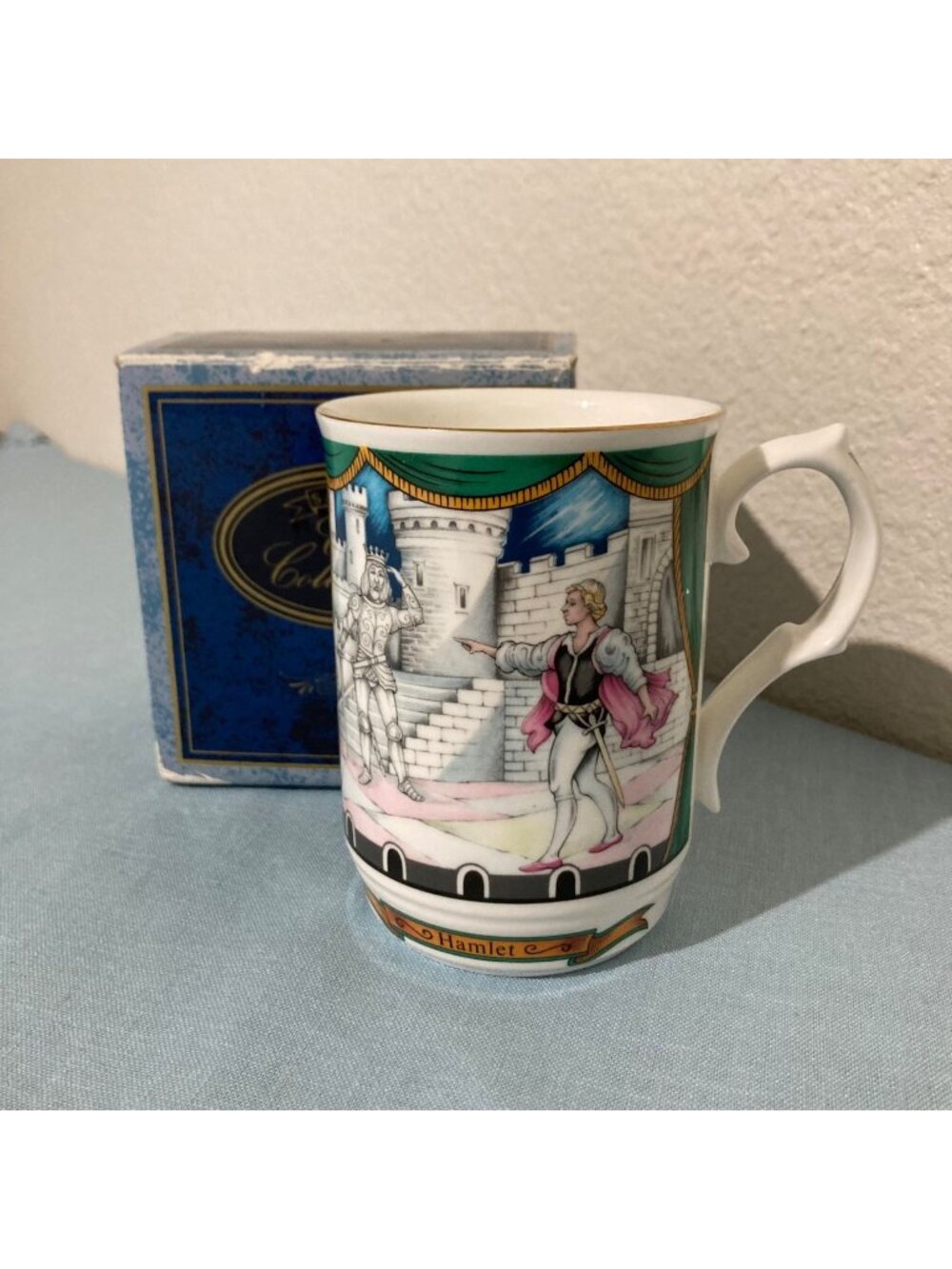 Vintage Shakespeare Hamlet Porcelain Mug By Sadler